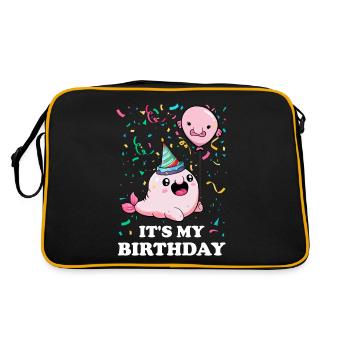 Fête du poisson Blob - Sac Retro - noir/or - Dos
