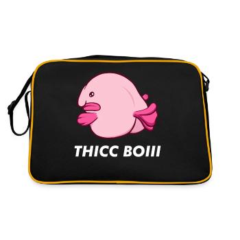 Poisson Blob Kawaii - Sac Retro - noir/or - Dos