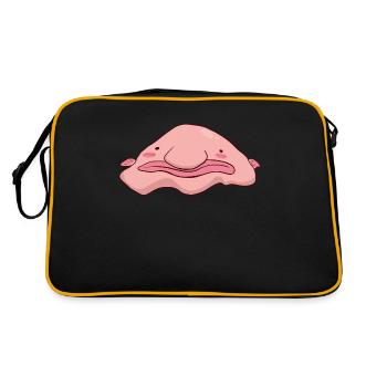 Kawaii Squishy Kawaii Blobfish - Sac Retro - noir/or - Dos