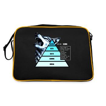 Socio-Sexual Hierarchy Pyramid - Retro Bag - black/gold - Back