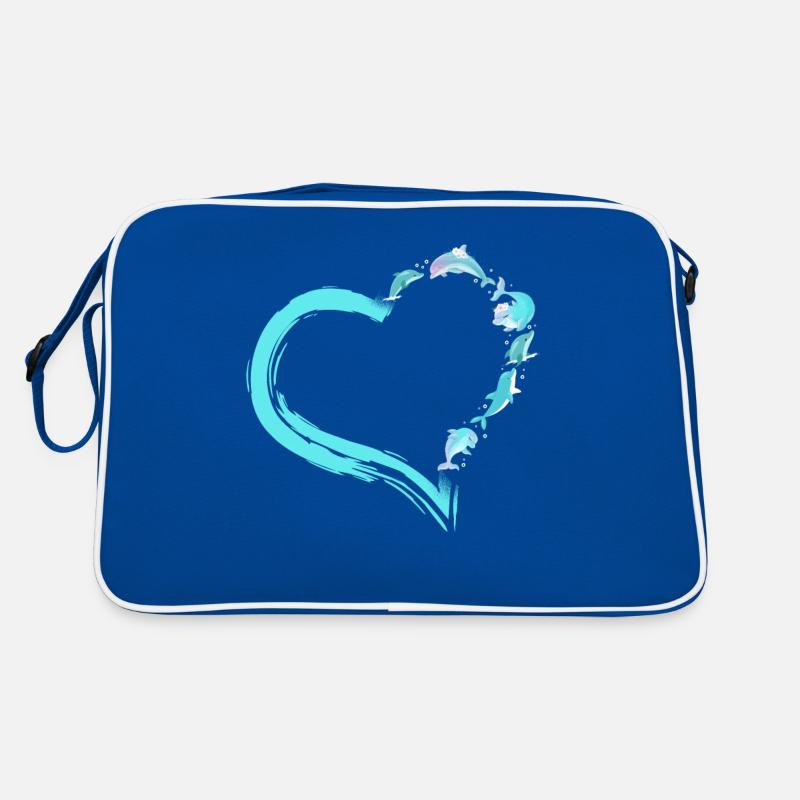 Coeur de dauphin Sac Retro