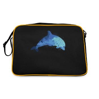 Vie marine des dauphins - Sac Retro - noir/or - Dos