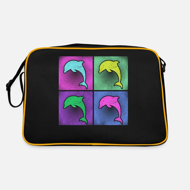 Dolphin Retro 80s 90s Vintage Retro Tasche