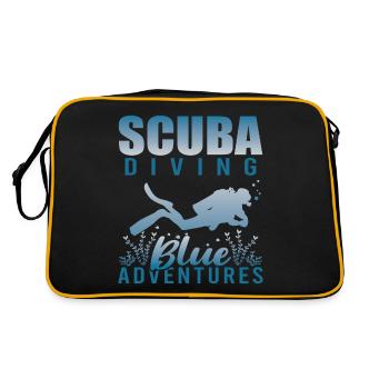 Plongée sous-marine, Plongée sous-marine, Vacances en mer - Sac Retro - noir/or - Dos