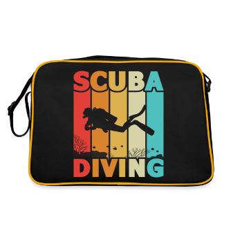 Plongée sous-marine, Plongée sous-marine, Vacances en mer - Sac Retro - noir/or - Dos