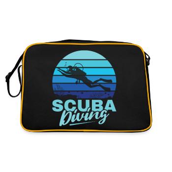 Plongée sous-marine, Plongée sous-marine, Vacances en mer - Sac Retro - noir/or - Dos