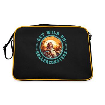 Amusement parks, fairground, funfair - Retro Bag - black/gold - Back