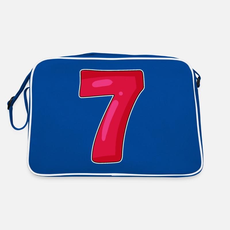 7 rot Retro Tasche