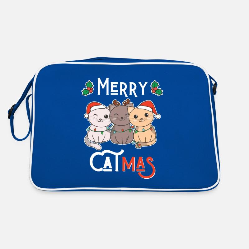 Joyeux Noël de chat de Catma Sac Retro