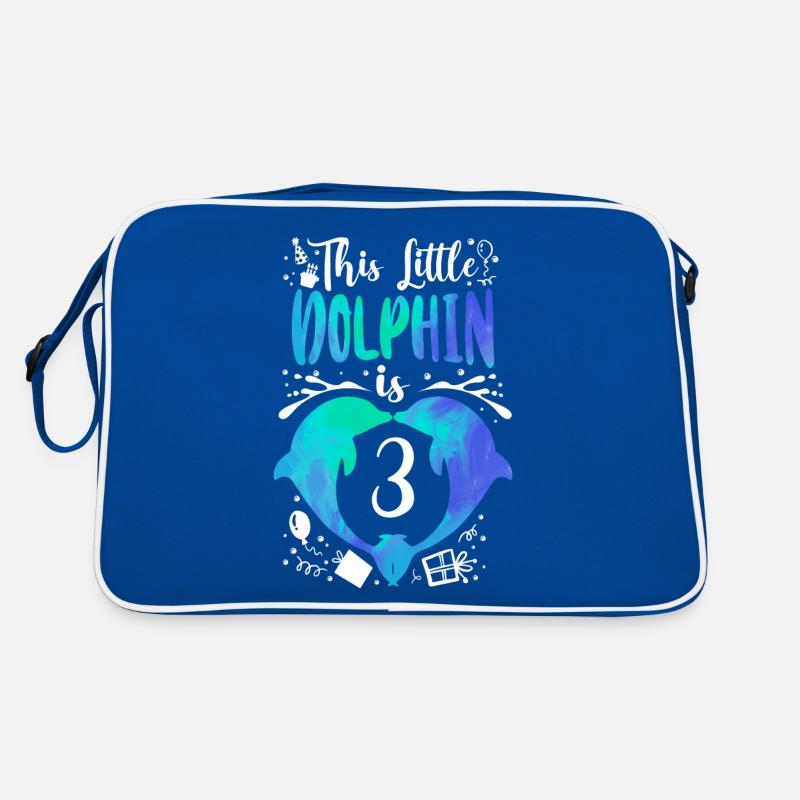 Dolphin 3rd Birthday This Little Retro Tasche