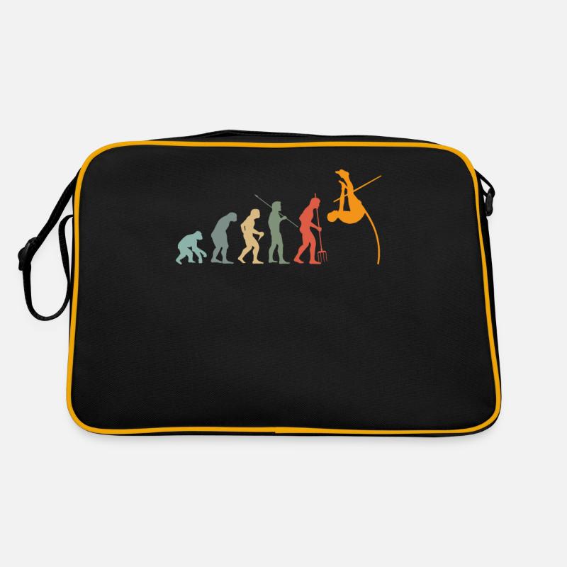 Pole Vaulter Track and Field Athletes Evolution Retro Bag