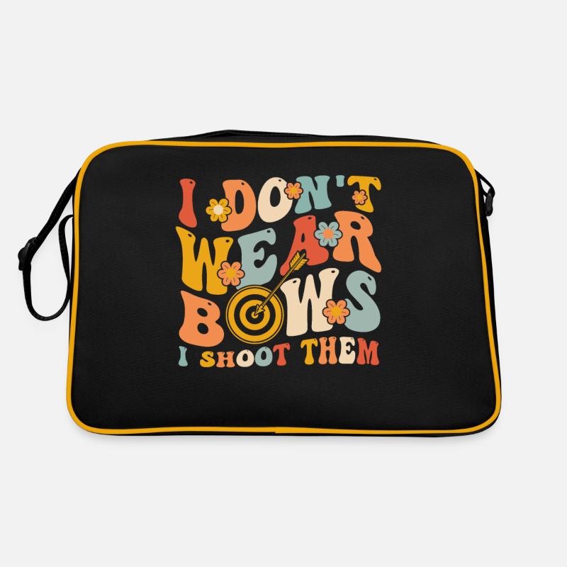 Groovy Bogenschießen Mädchen Retro Tasche