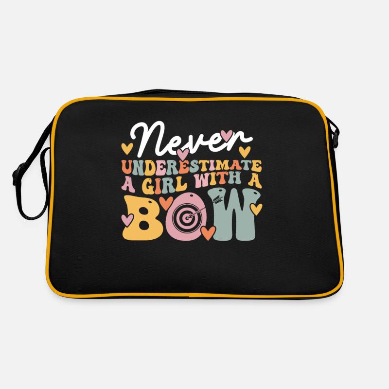 Groovy Bogenschießen Mädchen Retro Tasche