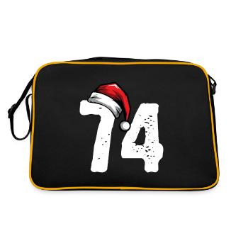 74 Number Christmas - Retro Bag - black/gold - Back