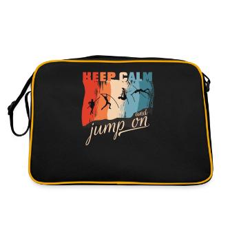 Athlète de saut à la perche Athlètes d’athlétisme Pôle d’athlète - Sac Retro - noir/or - Dos