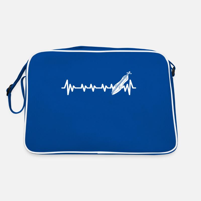 Dulcimer-Musiker Zupfinstrument Hammered Dulcimer Retro Tasche