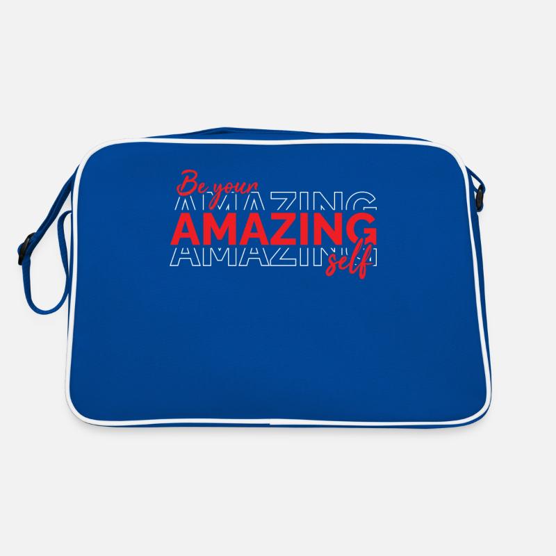 Be you! Self-confidence, positive thinking, motivation Retro Bag