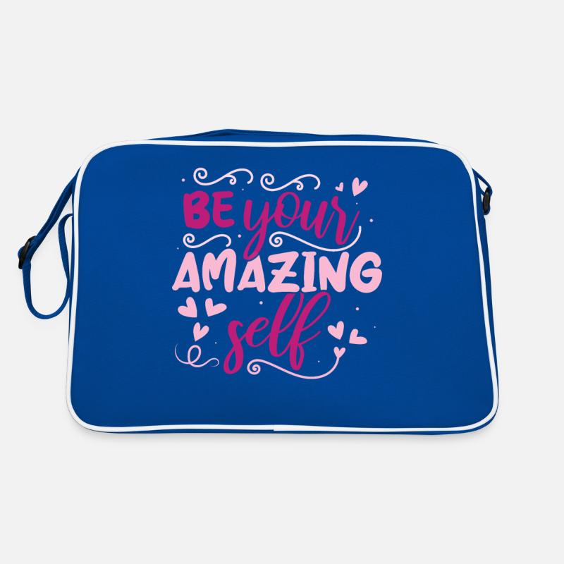 Be you! Self-confidence, positive thinking, motivation Retro Bag
