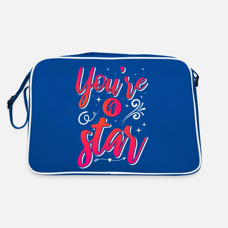 Soyez vous-même ! Confiance en soi, pensée positive, motivation Sac Retro