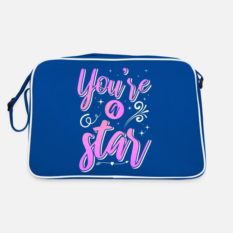 Soyez vous-même ! Confiance en soi, pensée positive, motivation Sac Retro