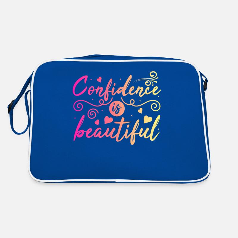 Be you! Selbstvertrauen, positiv Denken Motivation Retro Tasche