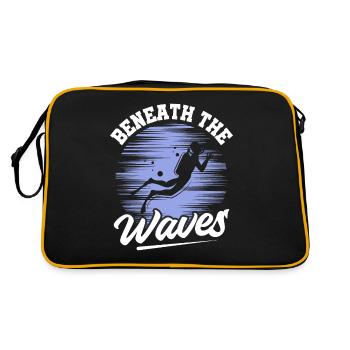Plongée sous-marine, Plongée sous-marine, Vacances en mer - Sac Retro - noir/or - Dos