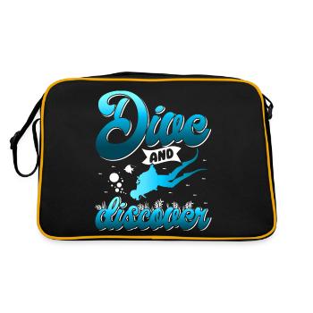 Plongée sous-marine, Plongée sous-marine, Vacances en mer - Sac Retro - noir/or - Dos