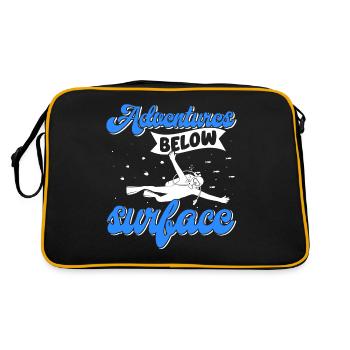 Plongée sous-marine, Plongée sous-marine, Vacances en mer - Sac Retro - noir/or - Dos