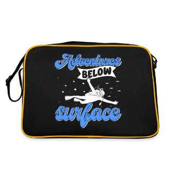 Plongée sous-marine, Plongée sous-marine, Vacances en mer - Sac Retro - noir/or - Dos
