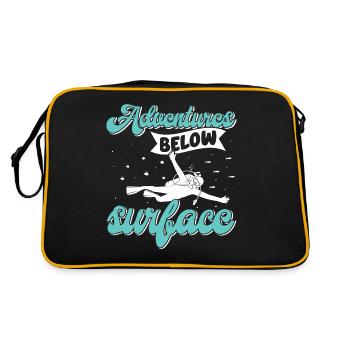 Plongée sous-marine, Plongée sous-marine, Vacances en mer - Sac Retro - noir/or - Dos