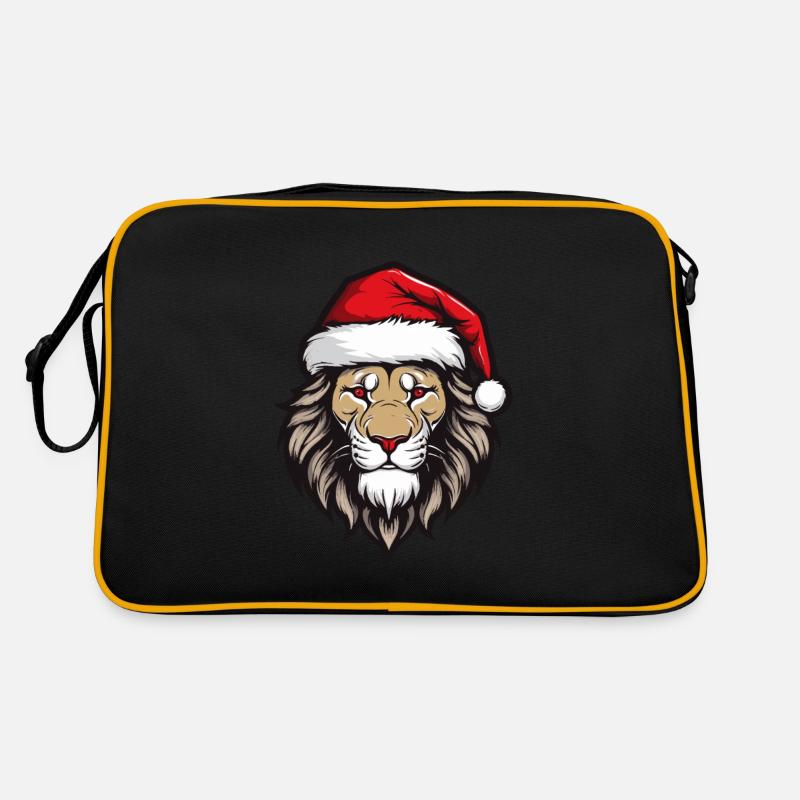 Tête de lion Noël Noël Sac Retro
