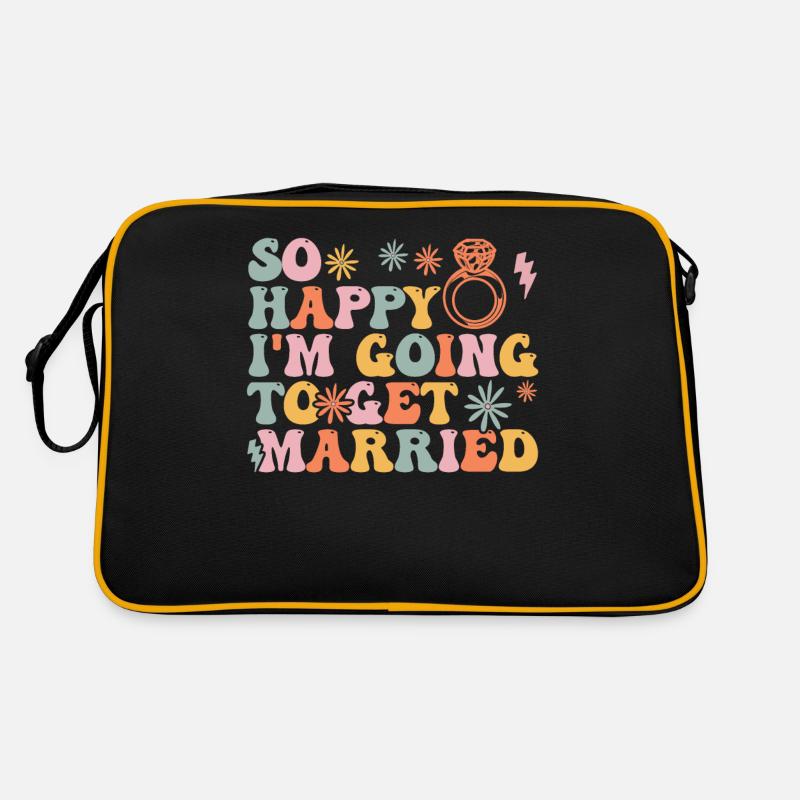 Fiançailles de douche nuptiale de mariée Sac Retro