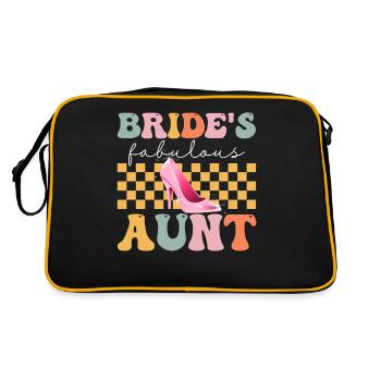 Douche nuptiale groovy - Sac Retro - noir/or - Dos