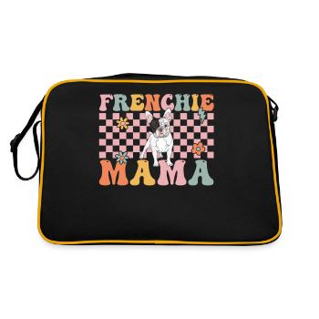 Groovy Bouledogue Français Maman Bulldogliebh - Sac Retro - noir/or - Dos