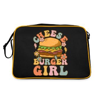 Groovy Hamburger - Retro Bag - black/gold - Back