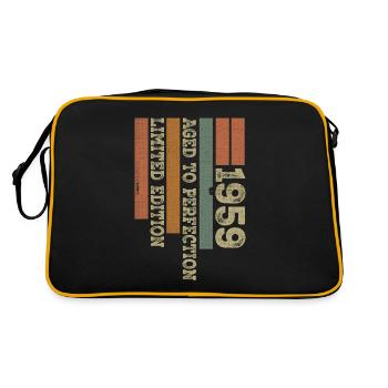 1959 Cadeau Anniversaire Vintage Rétro Né en 1959 - Sac Retro - noir/or - Dos