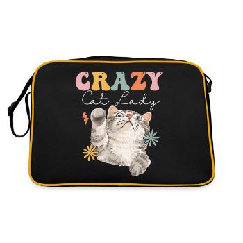 Groovy Cat Lover - Sac Retro - noir/or - Dos