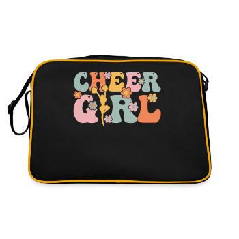 Groovy Cheerleading Cheerleader Cheer Squad - Retro Bag - black/gold - Back