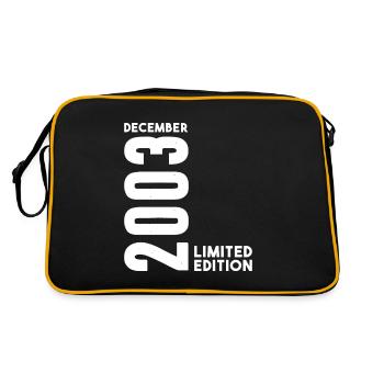 Anniversaire homme femme I Décembre 2003 - Sac Retro - noir/or - Dos