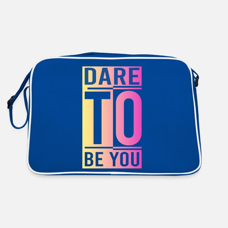 Be you! Self-confidence, positive thinking, motivation Retro Bag