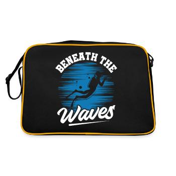 Plongée sous-marine, Plongée sous-marine, Vacances en mer - Sac Retro - noir/or - Dos