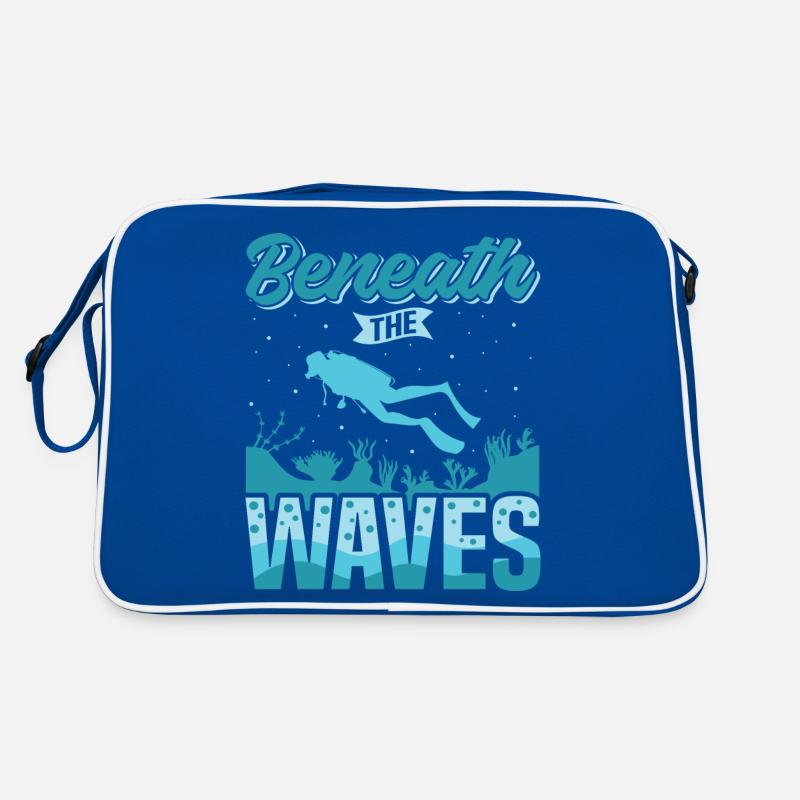 Diving, Scuba Diving, Vacation Sea Diver Retro Bag