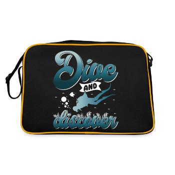 Plongée sous-marine, Plongée sous-marine, Vacances en mer - Sac Retro - noir/or - Dos