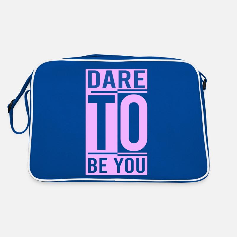 Be you! Self-confidence, positive thinking, motivation Retro Bag