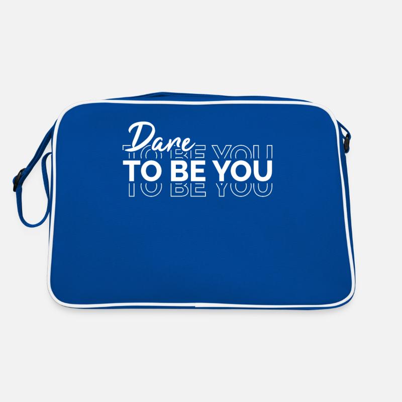 Soyez vous-même ! Confiance en soi, pensée positive, motivation Sac Retro