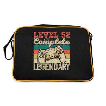 Niveau 52 Complete, Cadeau D'anniversaire 52 Ans - Sac Retro - noir/or - Dos