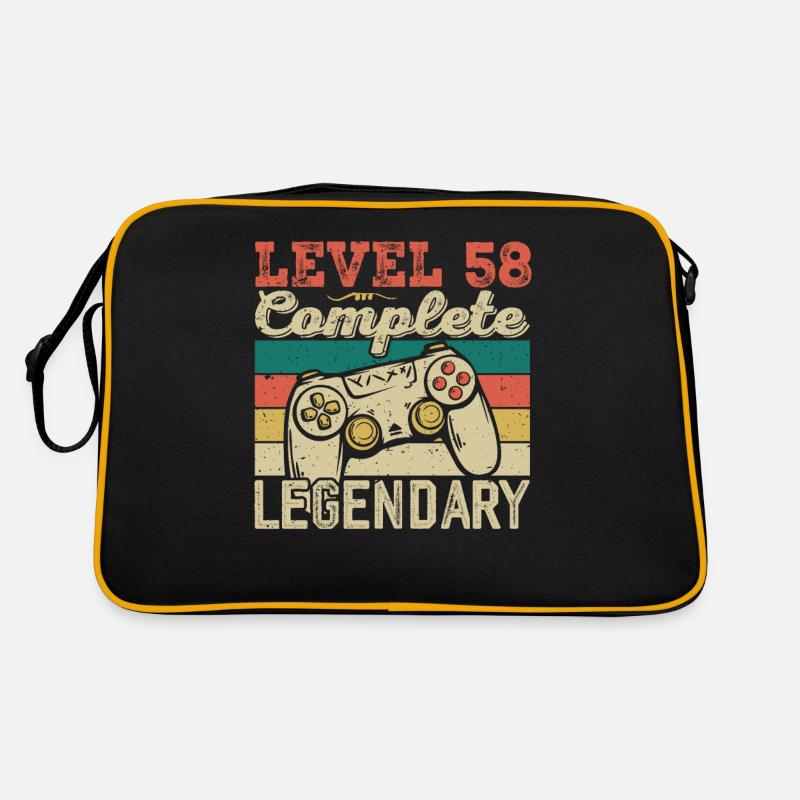 Niveau 58 Complete, Cadeau D'anniversaire 58 Ans Sac Retro