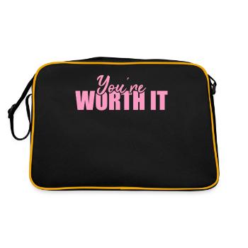 Soyez vous-même ! Confiance en soi, pensée positive Motivation - Sac Retro - noir/or - Dos