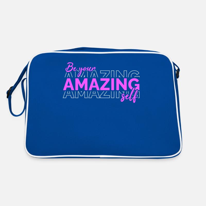 Soyez vous-même ! Confiance en soi, pensée positive, motivation Sac Retro