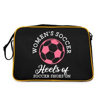 Soccer féminin, Football féminin, Football féminin - Sac Retro - noir/or - Dos